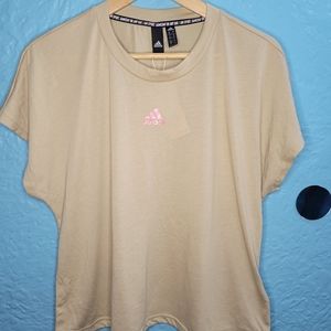 Adidas Women Athletic ID Tee w/Back Peephole Sz. L